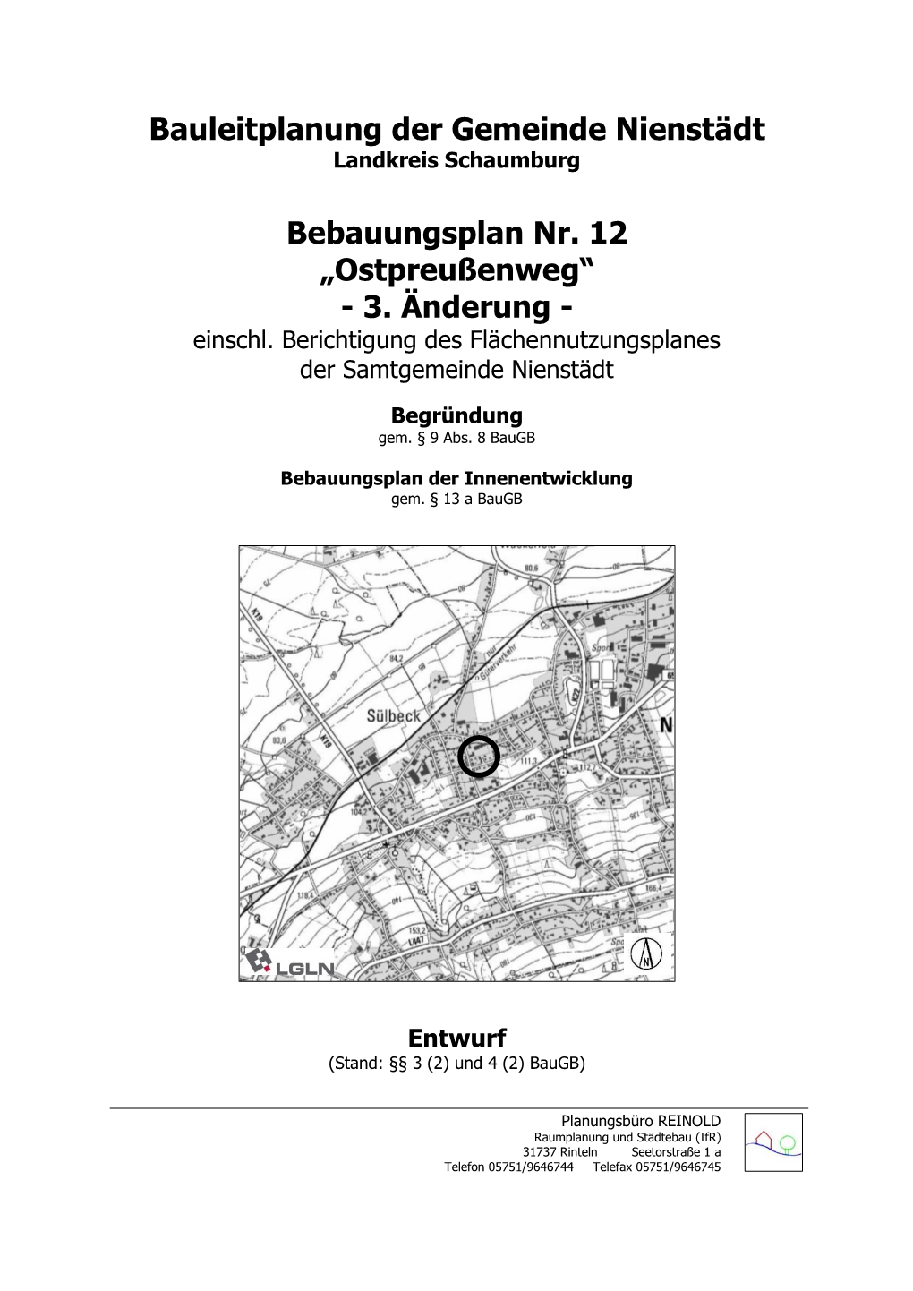Bebauungsplan Nr. 12 „Ostpreußenweg“ - 3