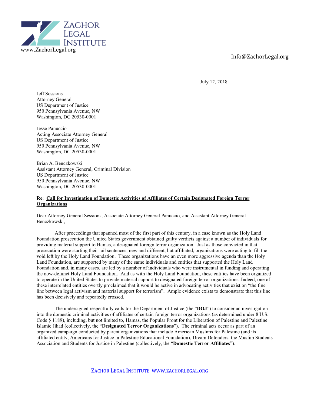 Final DOJ Letter