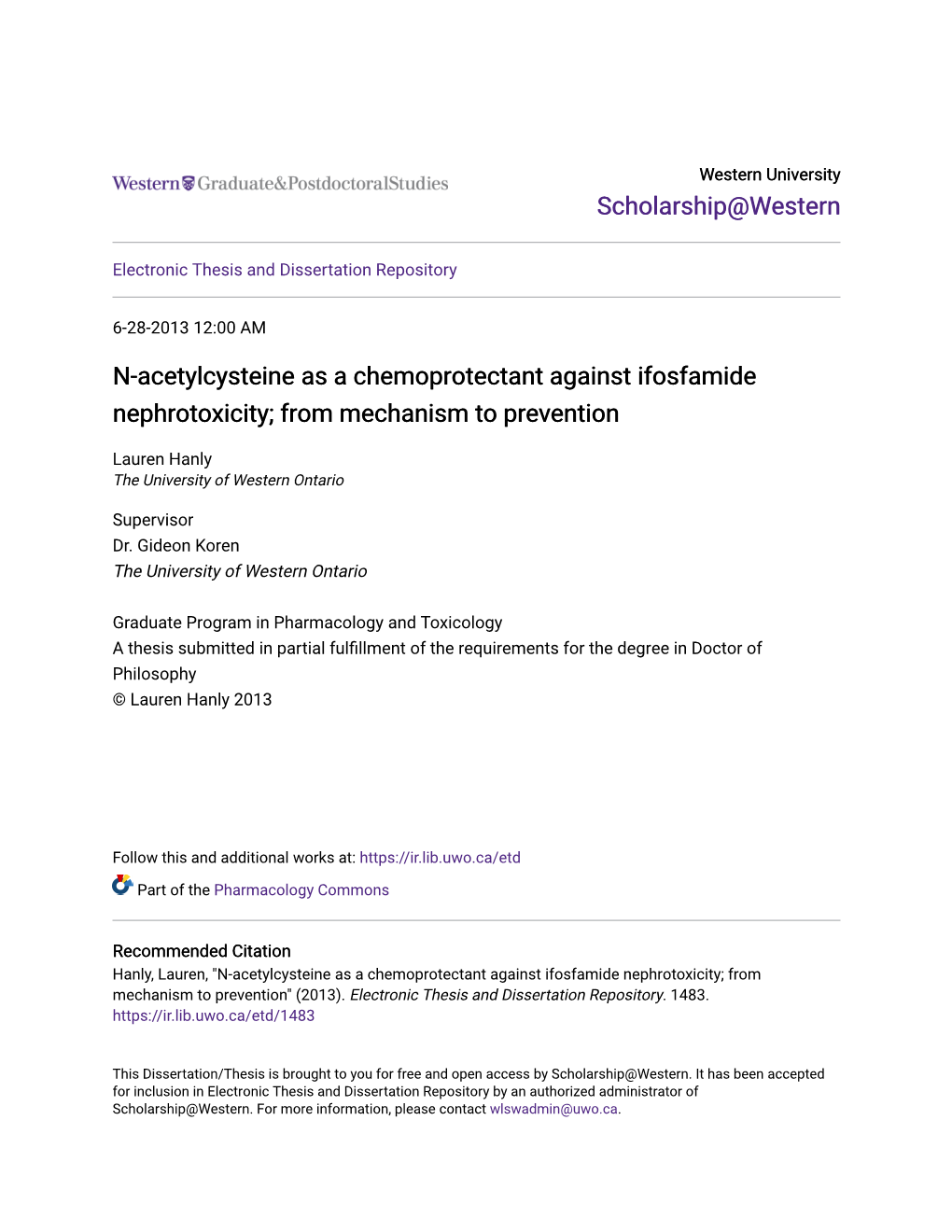 N-Acetylcysteine As a Chemoprotectant Against Ifosfamide Nephrotoxicity; from Mechanism to Prevention