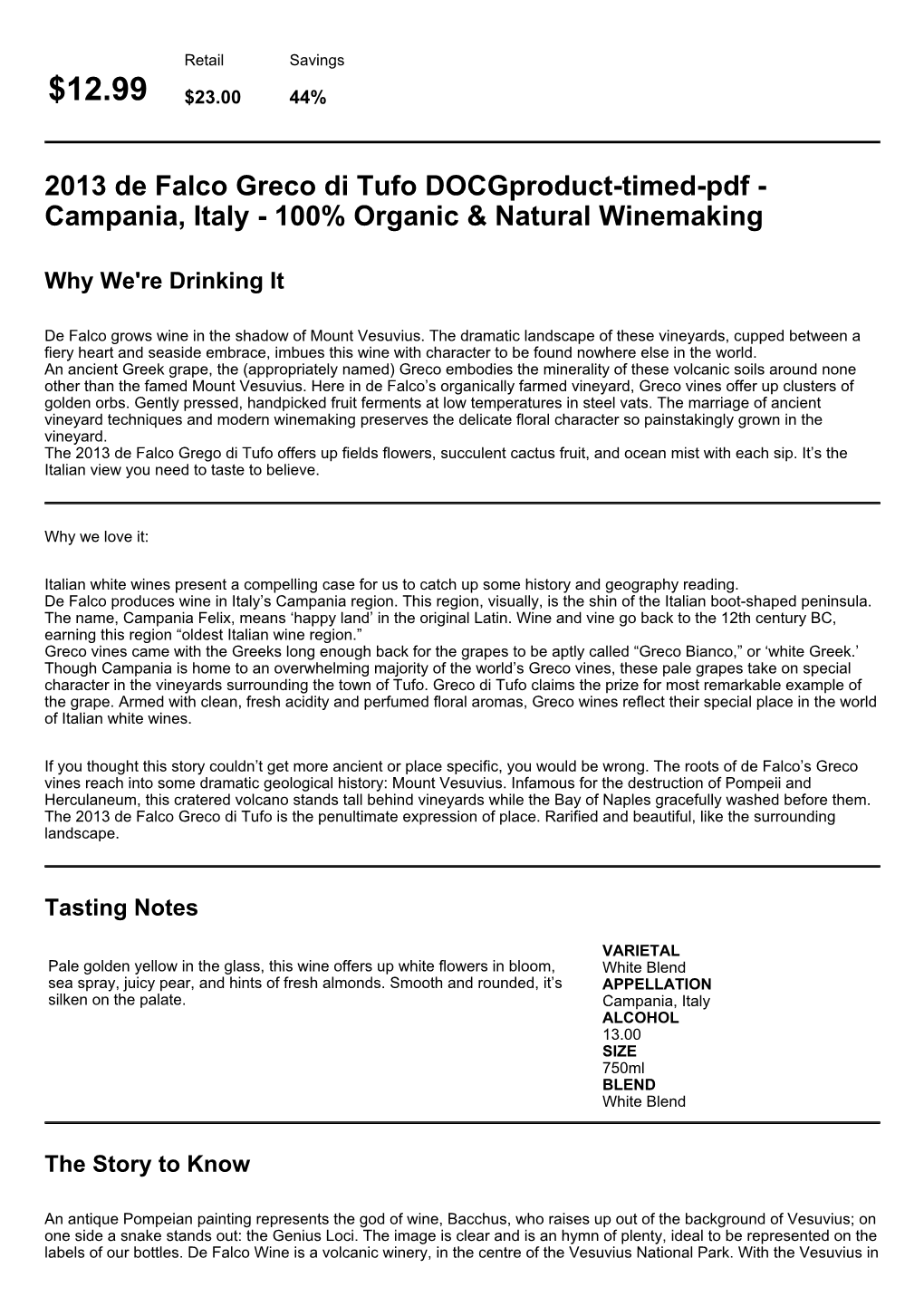 Download Tasting Notes