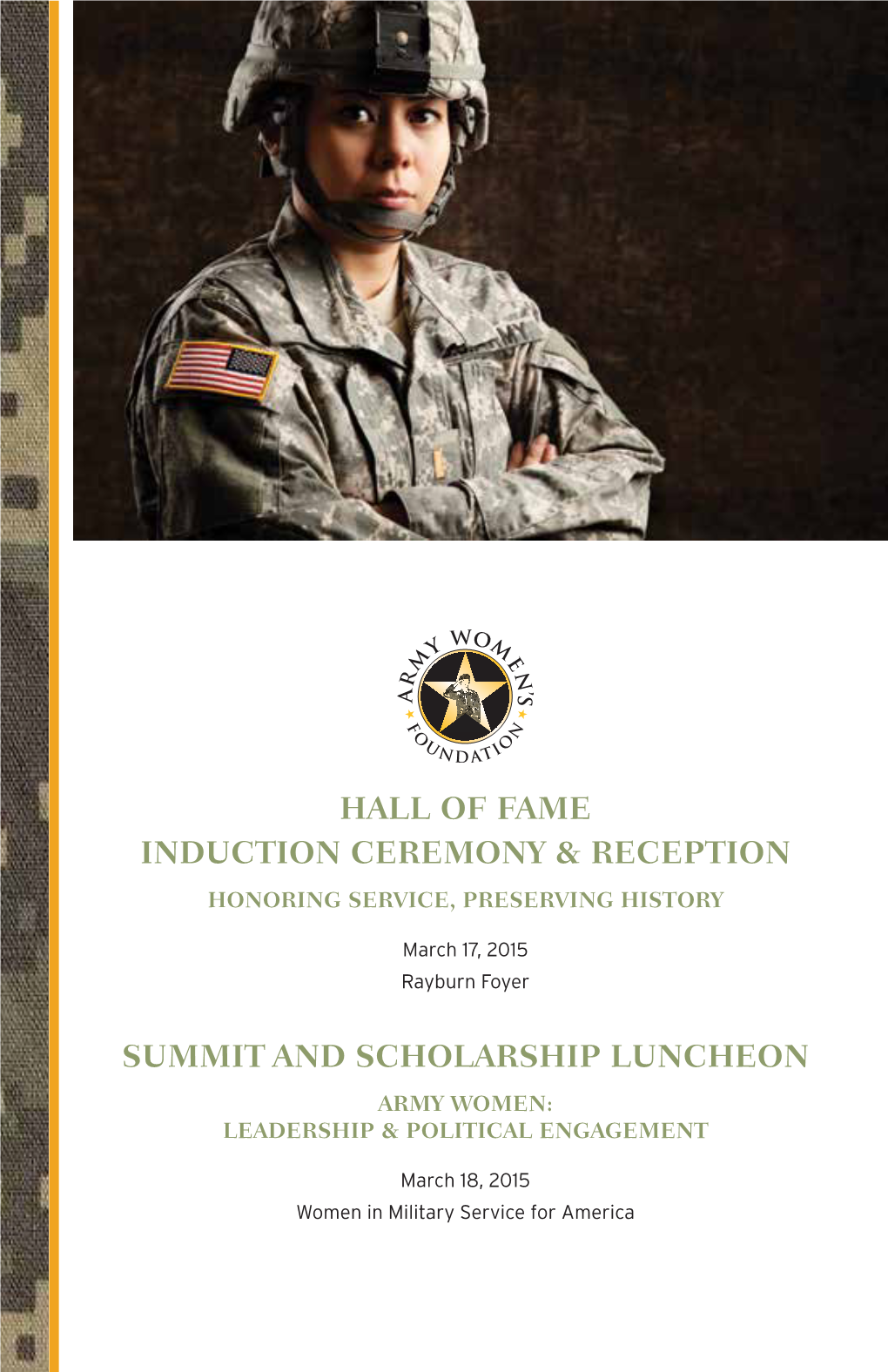 Hall of Fame Induction Ceremony & Reception Summit and Scholarship