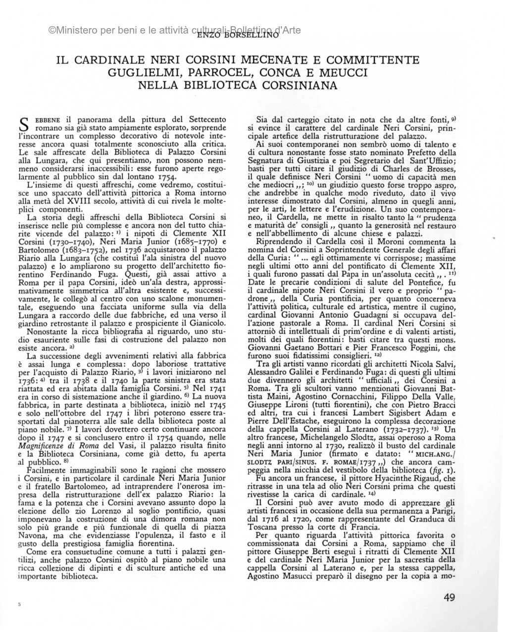 Il Cardinale Neri Corsini Mecenate E Committente Guglielmi, Parrocel, Conca E Meucci Nella Biblioteca Corsiniana 49