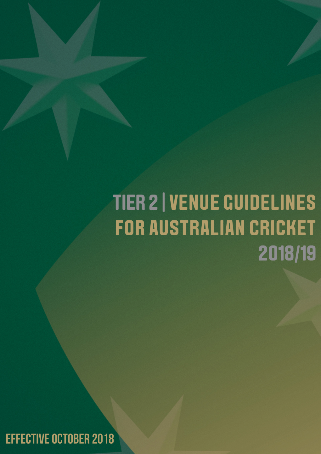 Tier 2 | Venue Guidelines