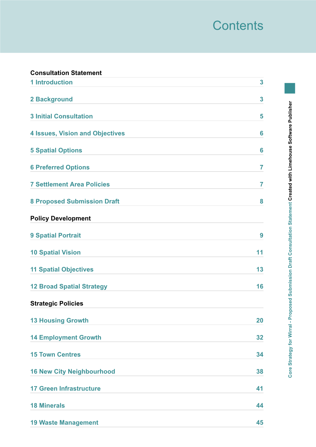 Proposed Submission Draft Consultation