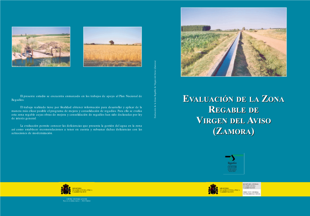 Evaluación De La Zona Regable De Virgen Del Aviso (Zamora)