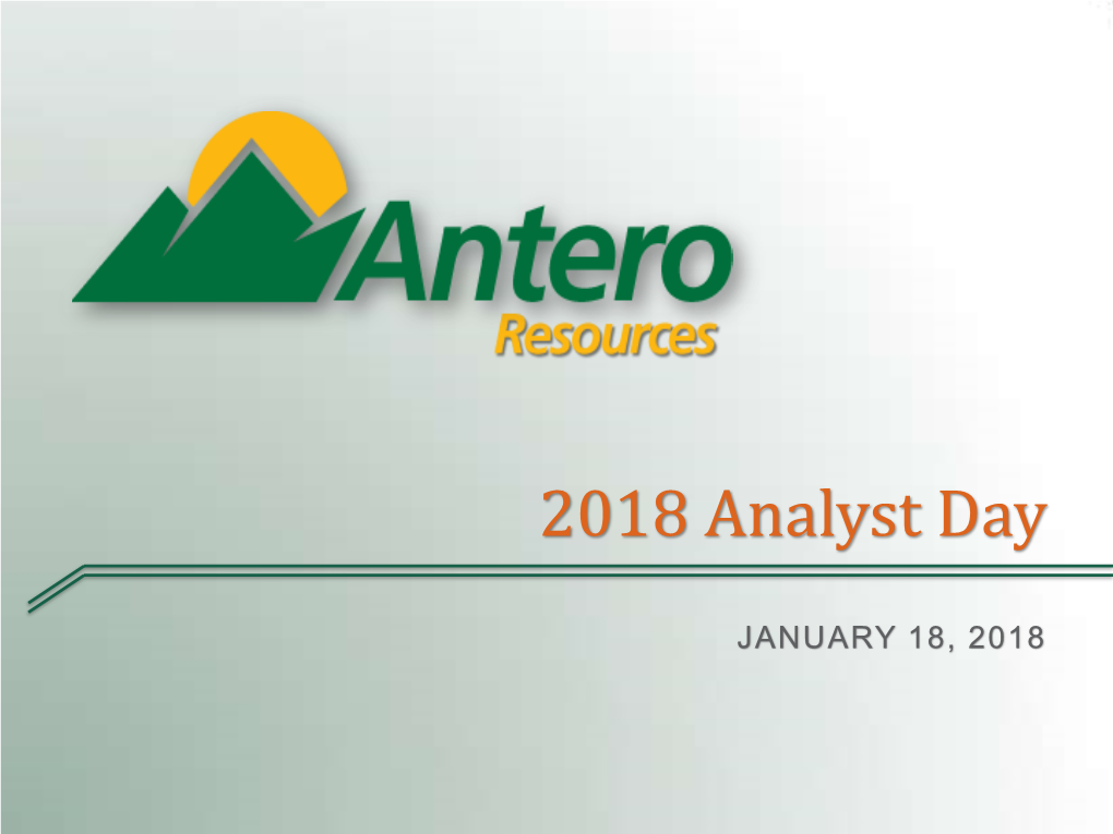 Antero Resources Corporation