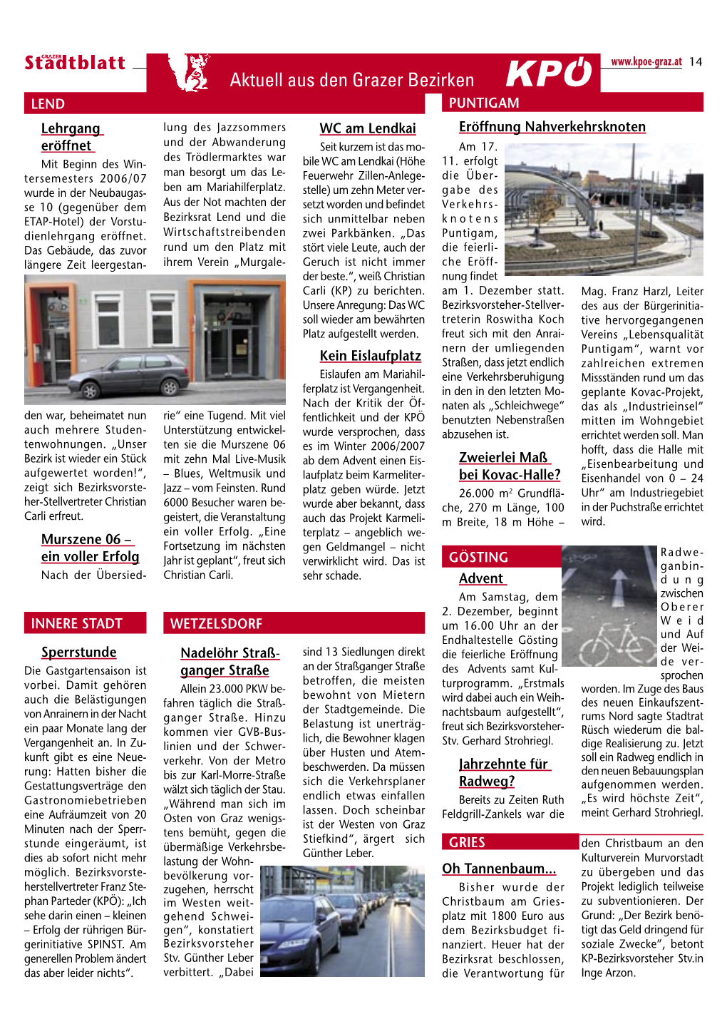 Stadtblatt Aktuell Aus Den Grazer Bezirken