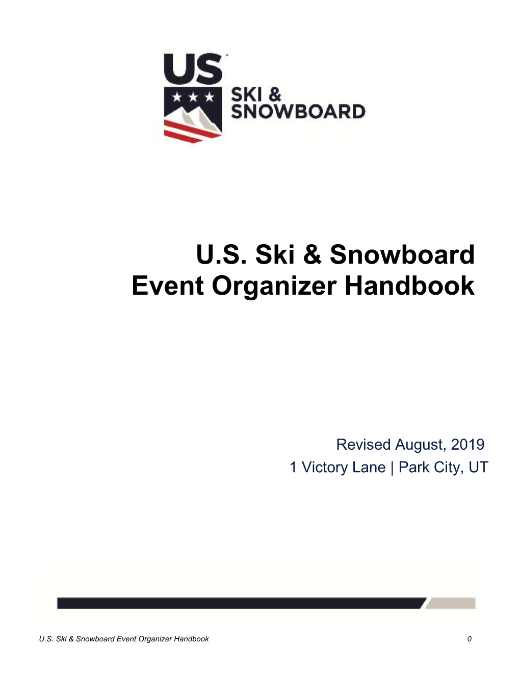 Snowboard Event Organizer Handbook