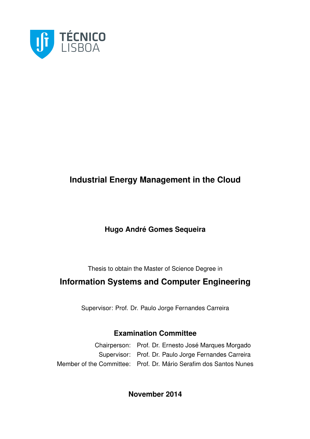 Industrial Energy Management in the Cloud Information Systems And