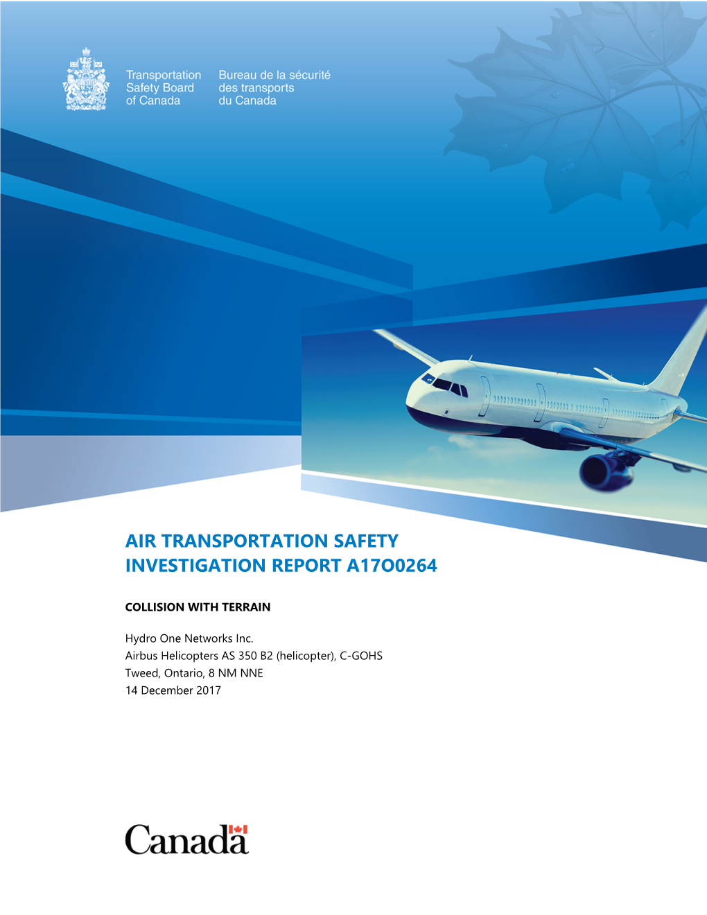 Air Transportation Safety Investigation Report A17o0264