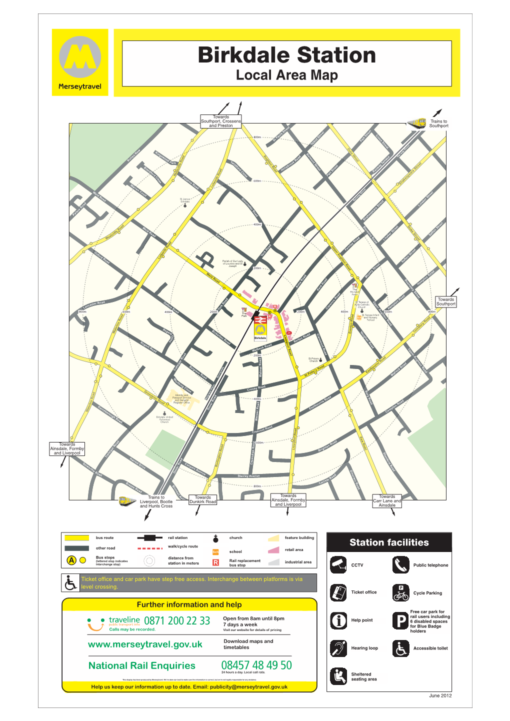 Birkdale Station Local Area Map