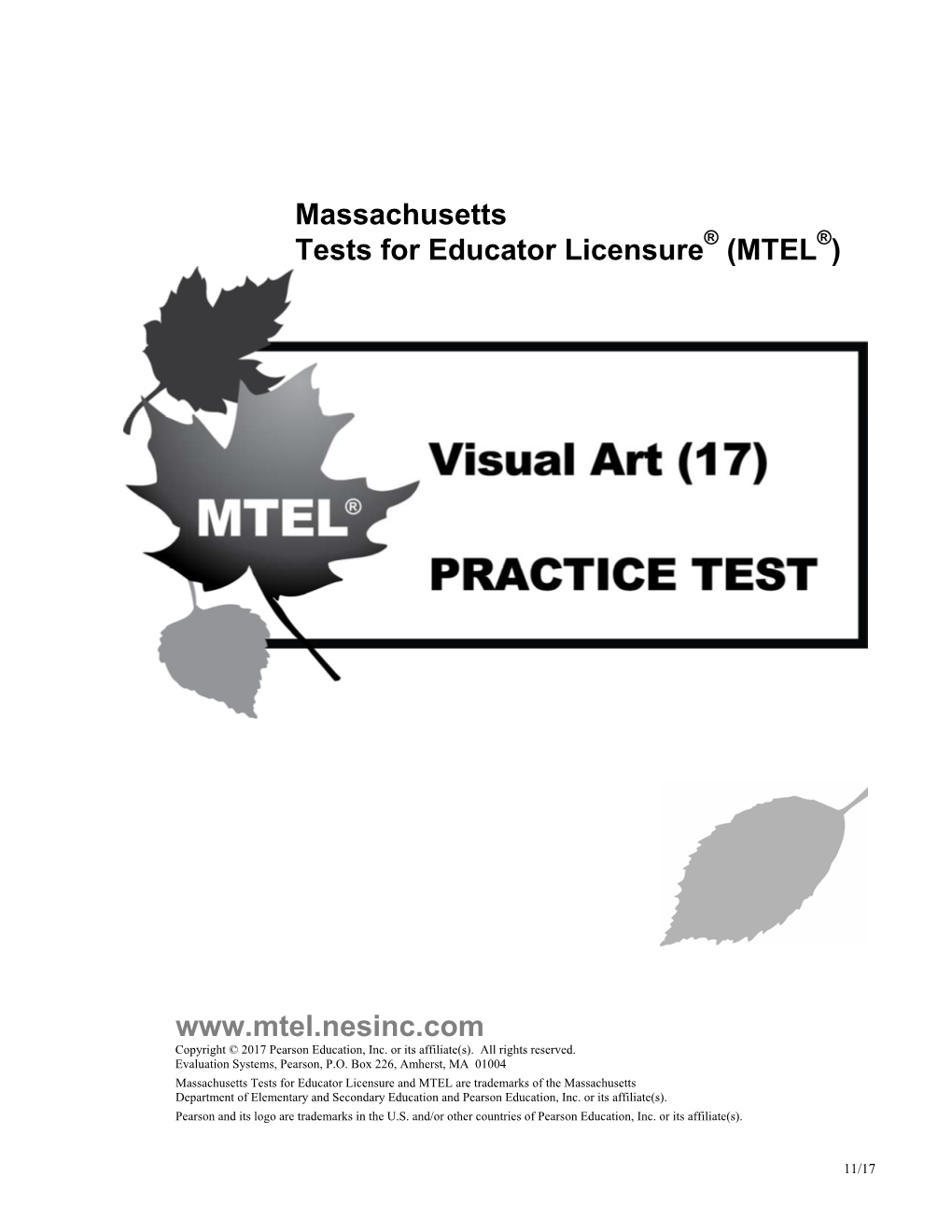 Visual Art (17) Practice Test
