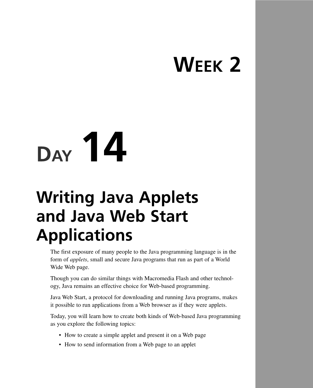 Writing Java Applets and Java Web Start Applications