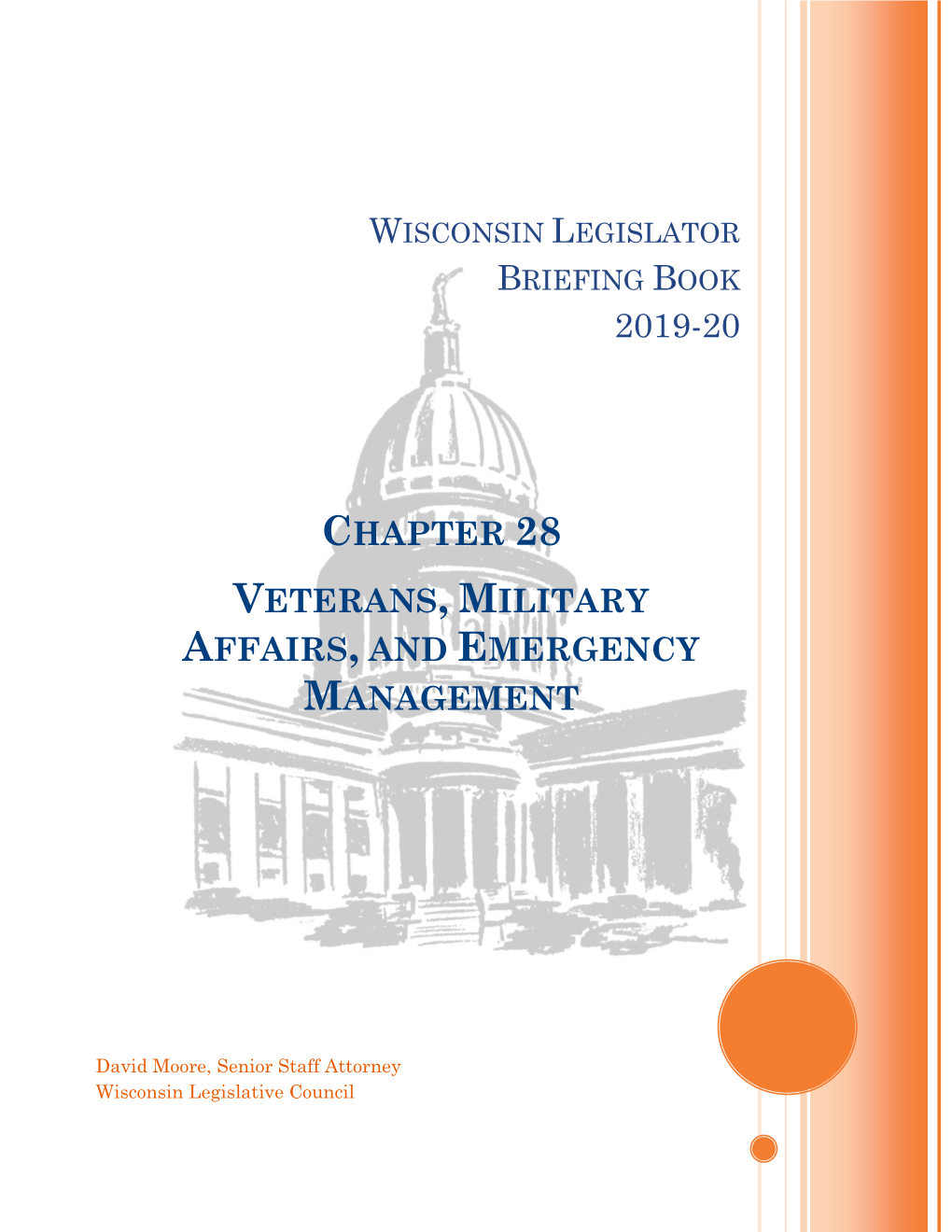 Chapter 28 Veterans, Military Affairs, and Emergency Management