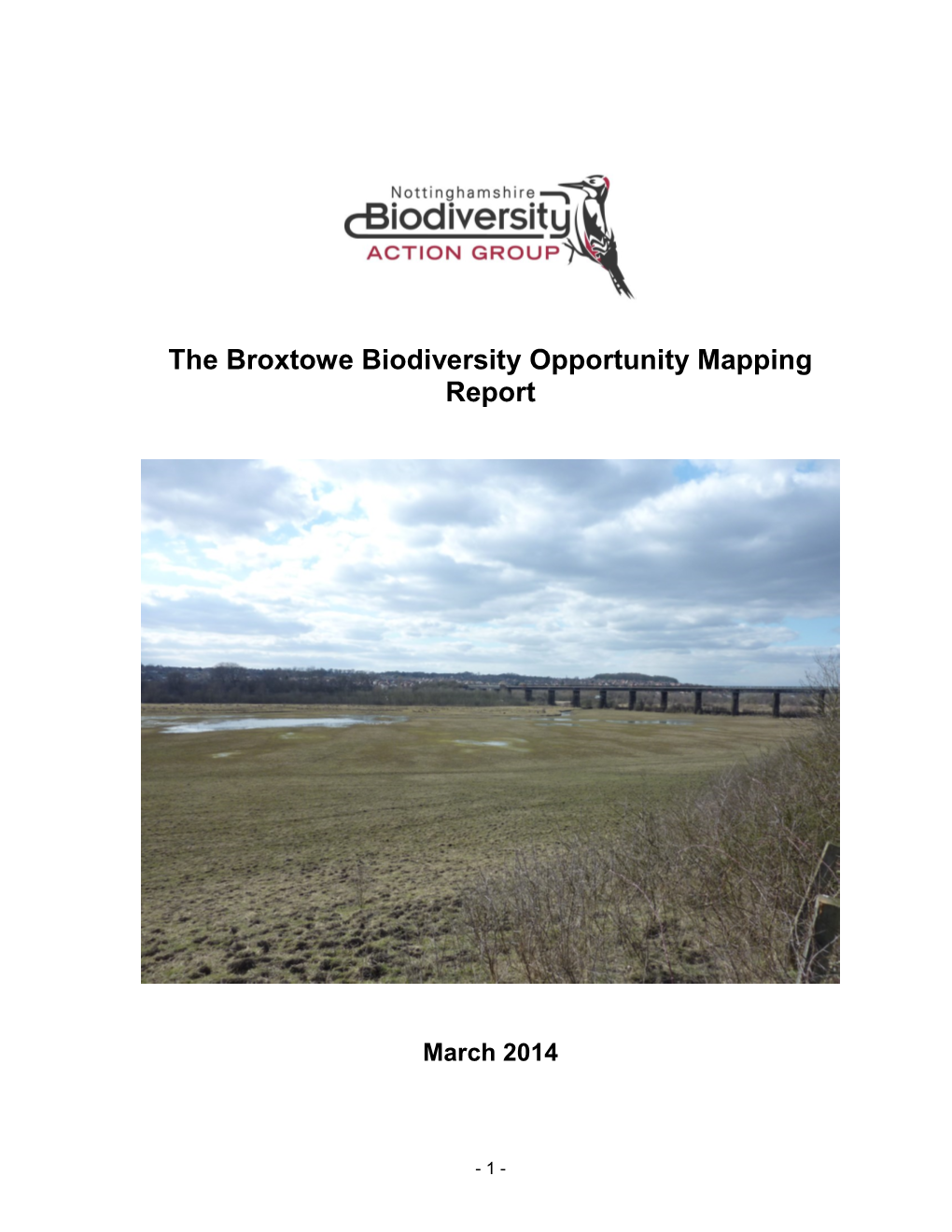 The Broxtowe Biodiversity Opportunity Mapping Report