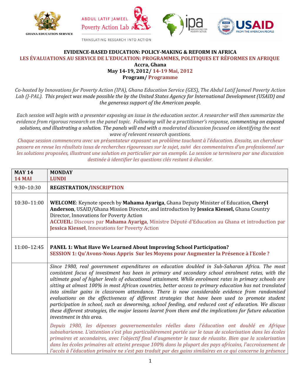 Policy-Making & Reform in Africa Les Évaluations Au