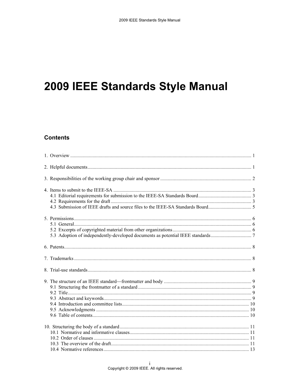 IEEE Standards Style Manual