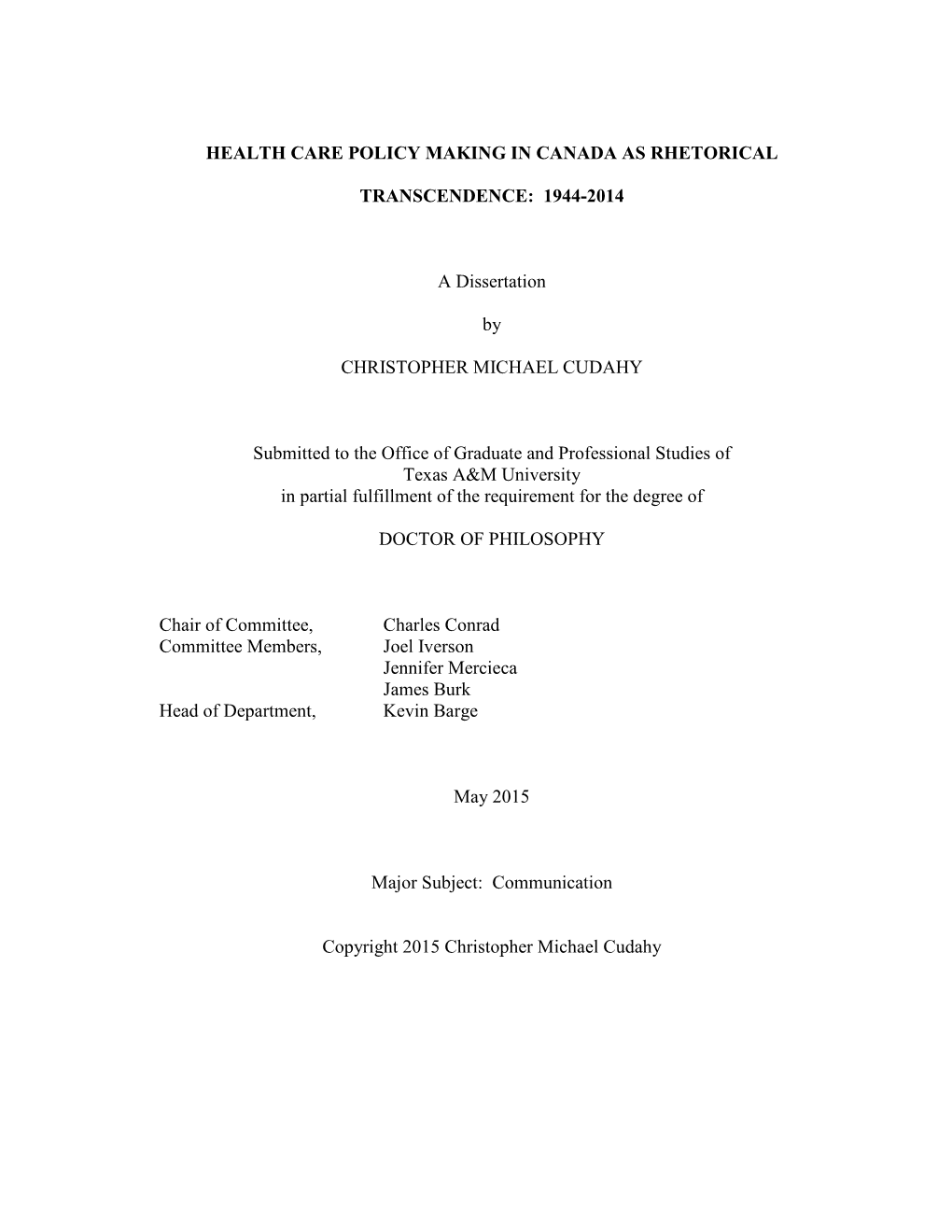 CUDAHY-DISSERTATION-2015.Pdf (1.179Mb)