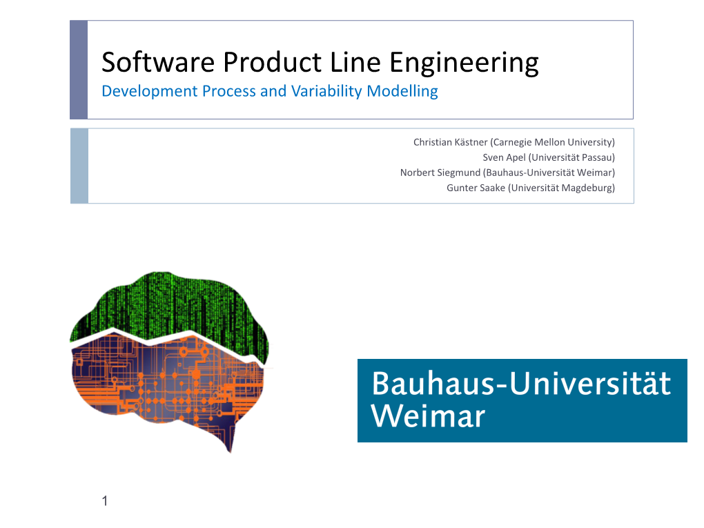 Software Product Line Engineering Development Process and Variability Modelling