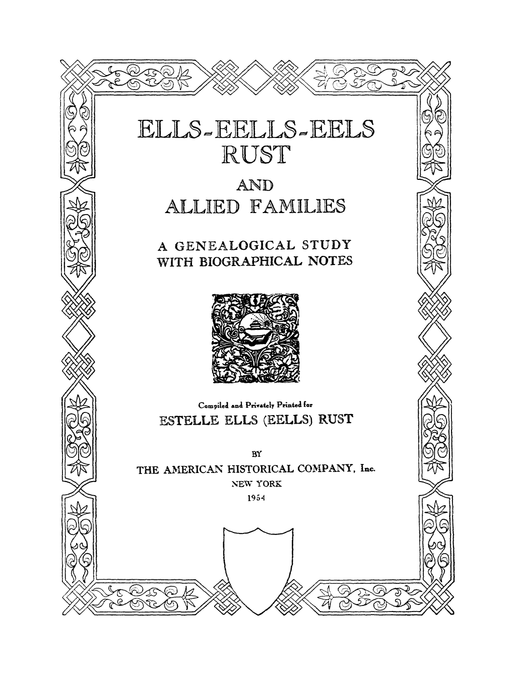 ELLS~EELL§~EEL§ RUST and ALLIED F Amille§