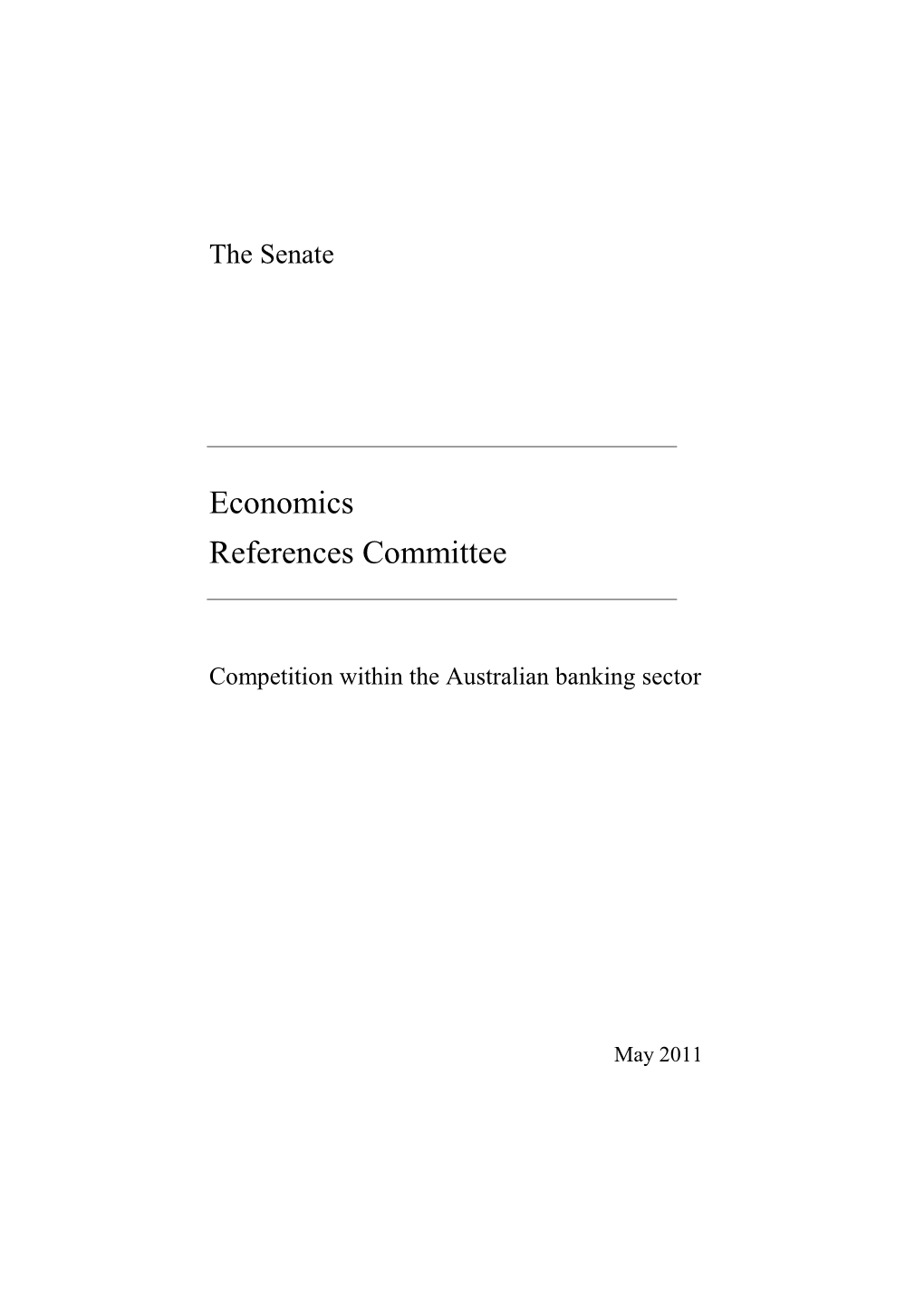 Competition Within the Australian Banking Sector