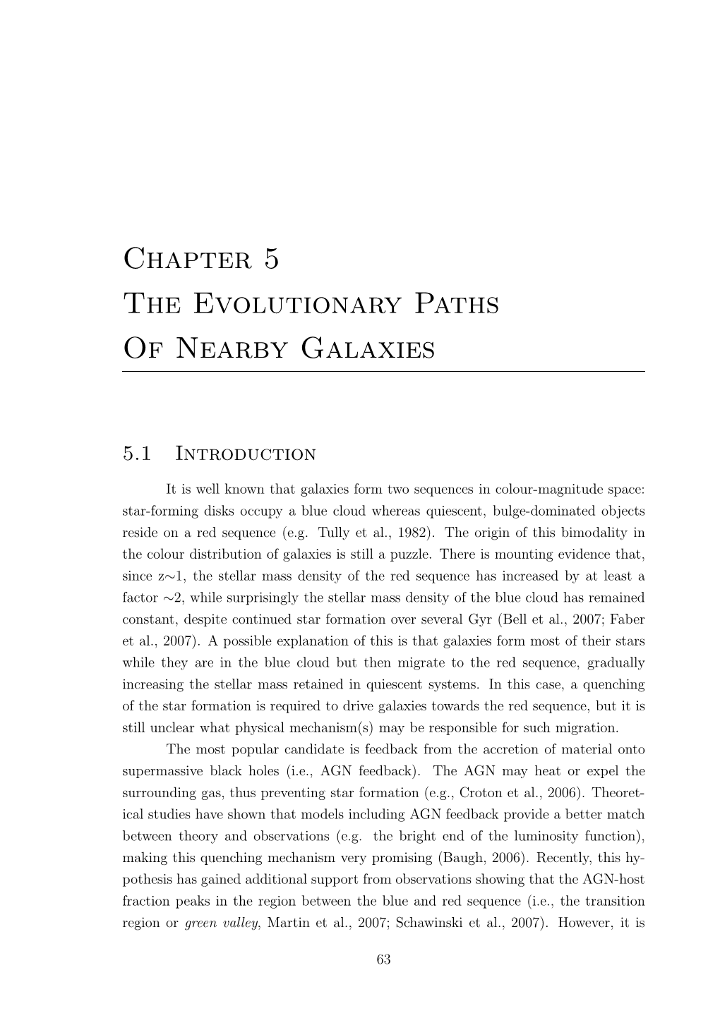 Chapter 5 the Evolutionary Paths of Nearby Galaxies