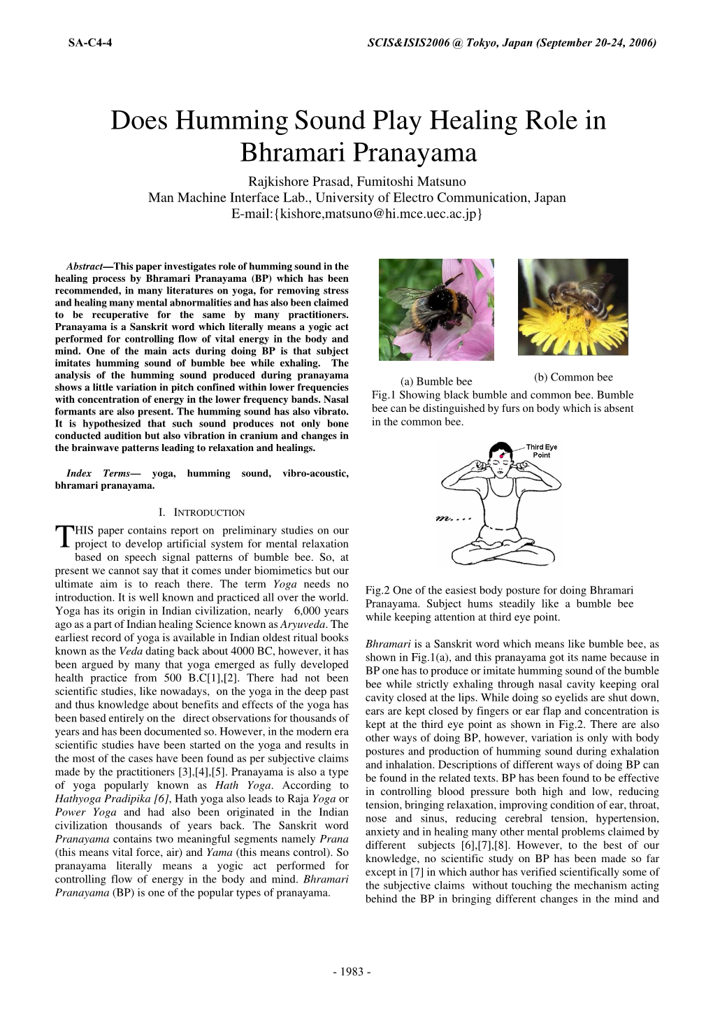 Does Humming Sound Play Healing Role in Bhramari Pranayama