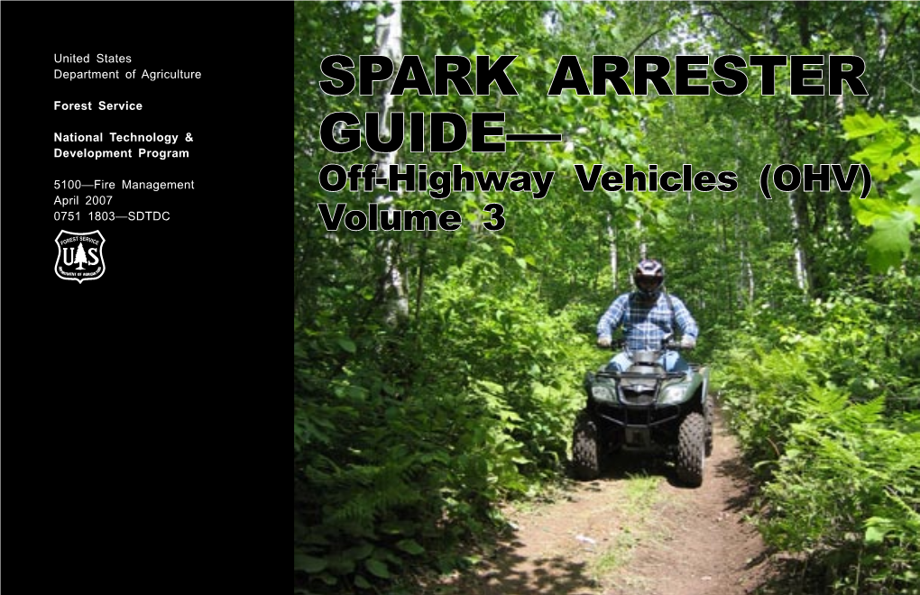 Spark Arrester Guide Was Previously Printed As Two Publications