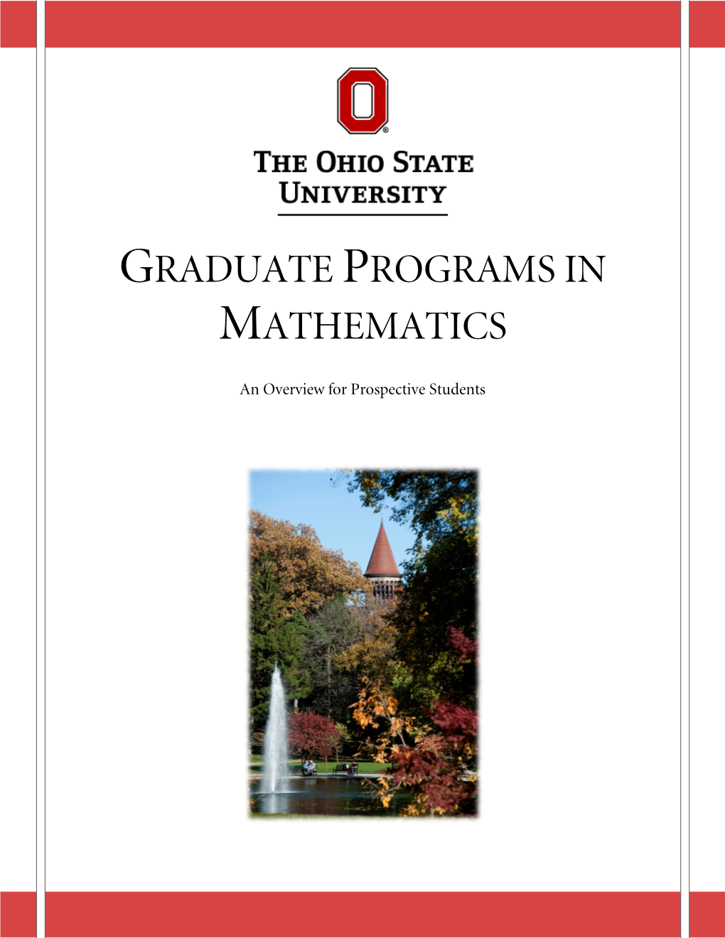 Graduate Programs in Mathematics