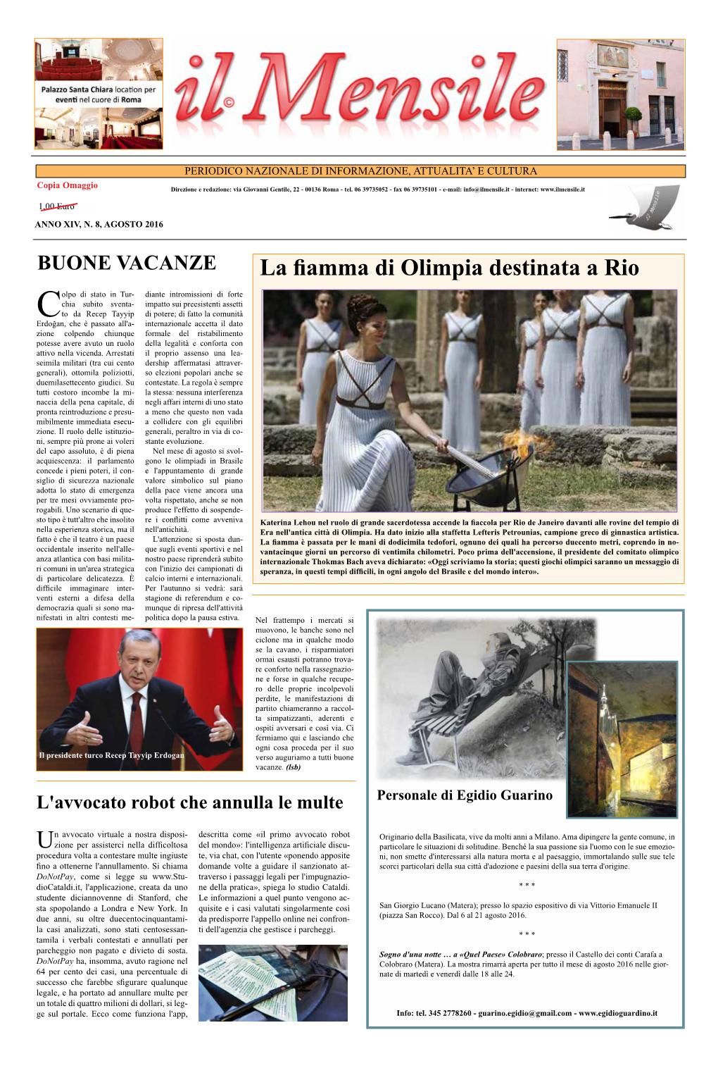 Il Mensile Agosto 2016