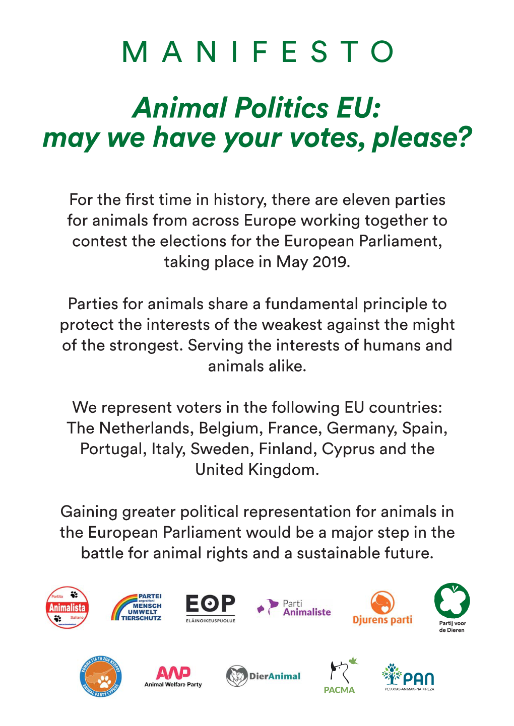 Animal Politics EU: May We Have Your Votes, Please?