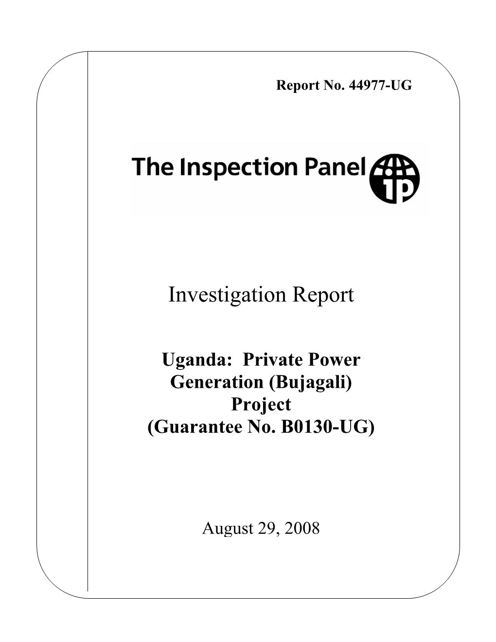 Investigation Report