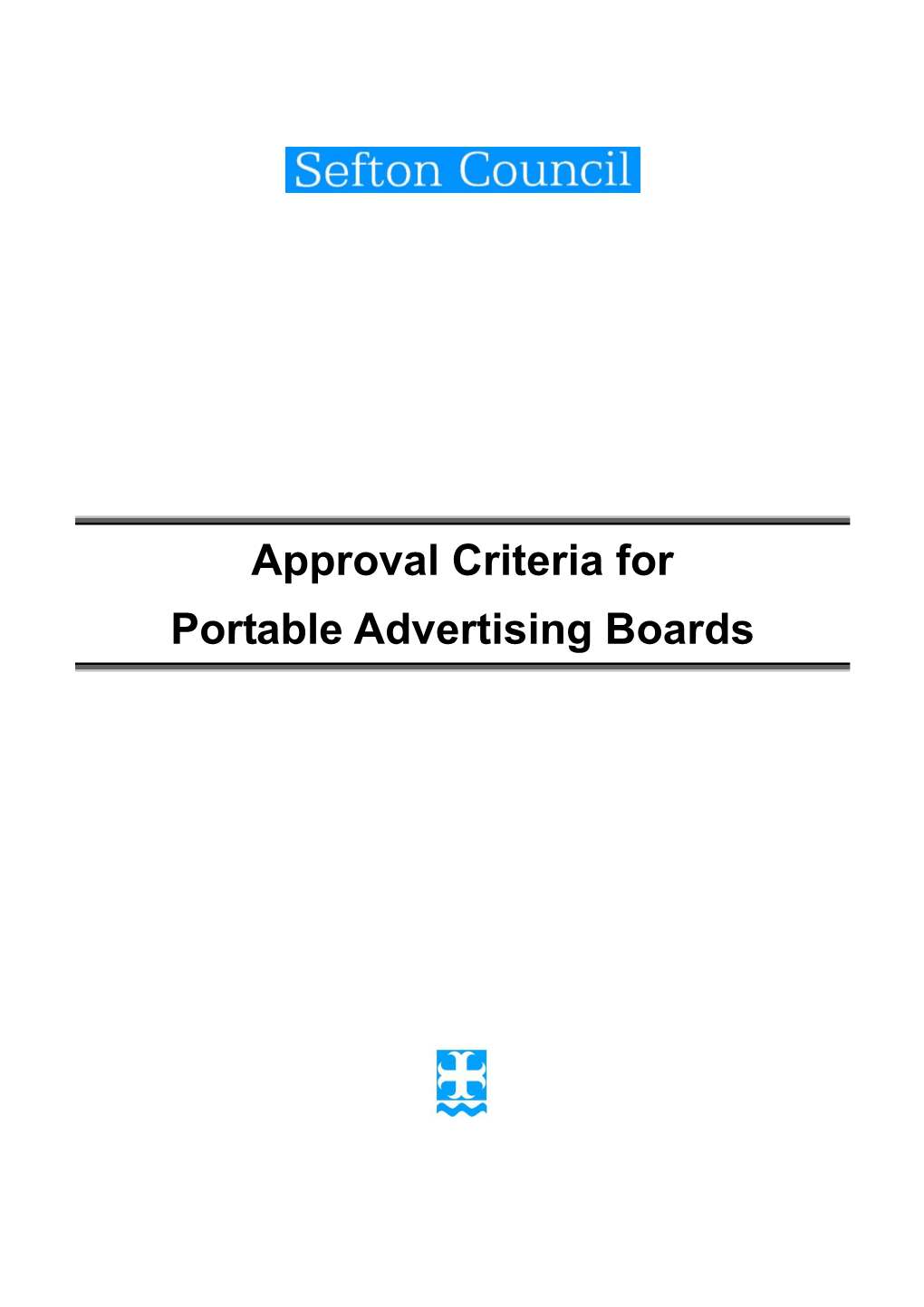 Approval Criteria for Portable Advertising Boards