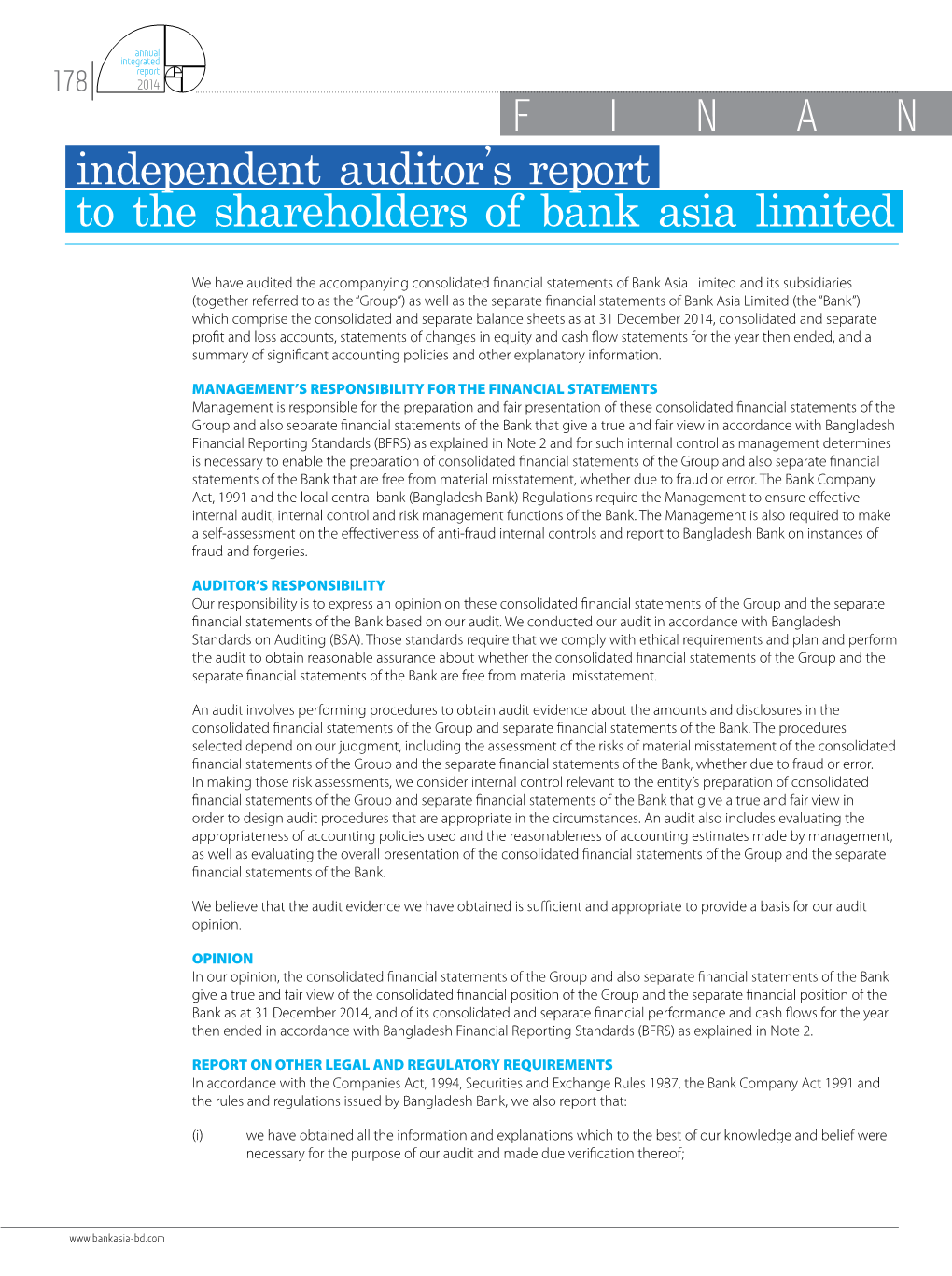 Audited Financial Statements 2014