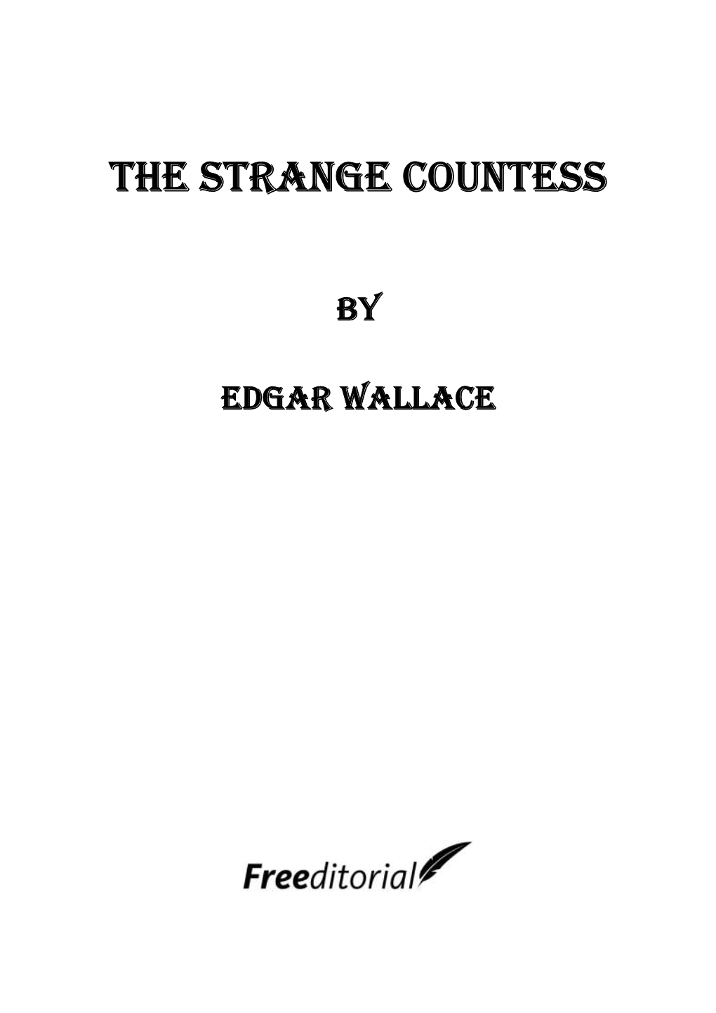 The Strange Countess