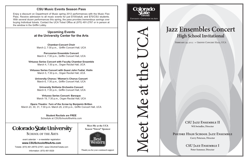 A Jazz Ensembles Concert