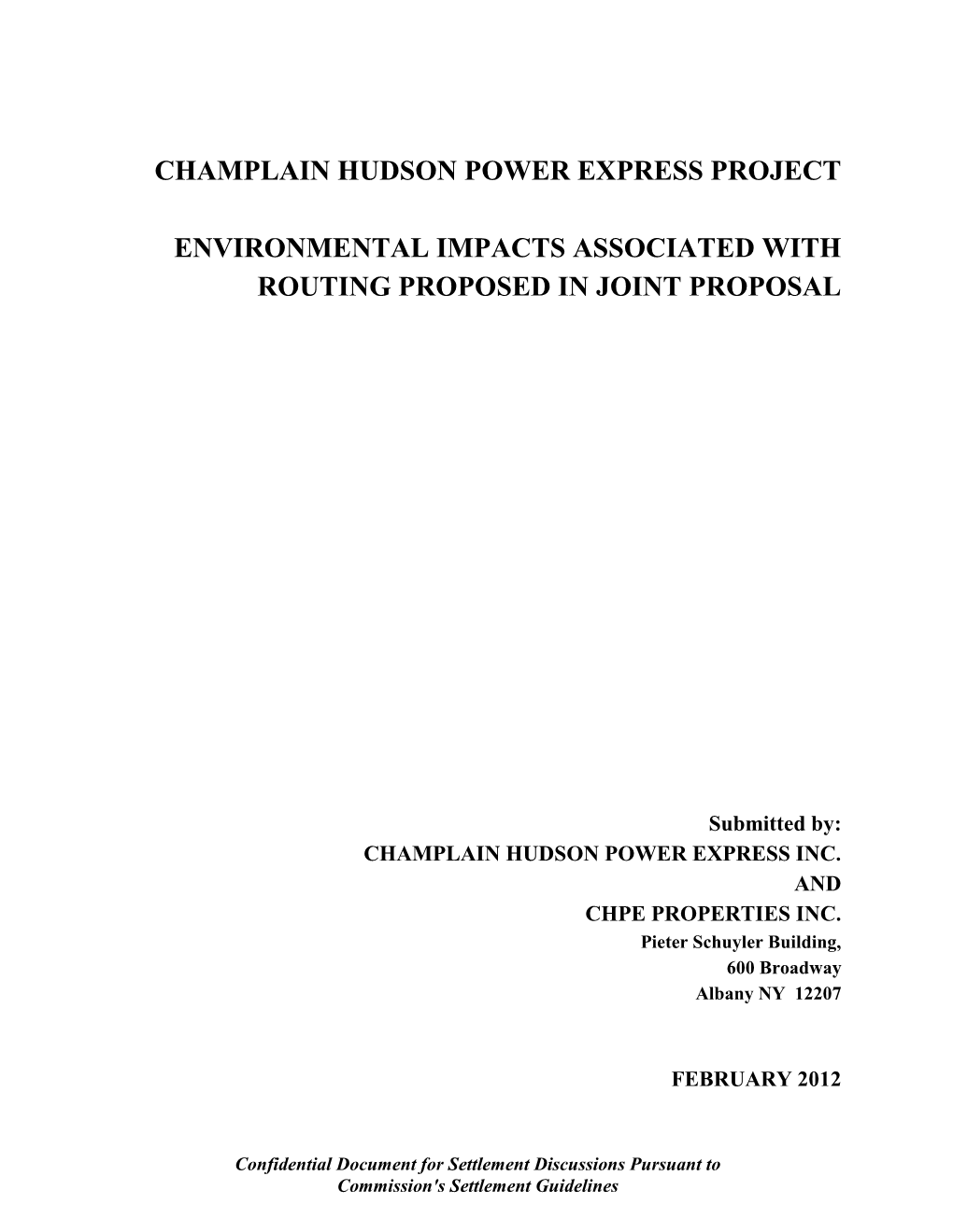 Champlain Hudson Power Express Project