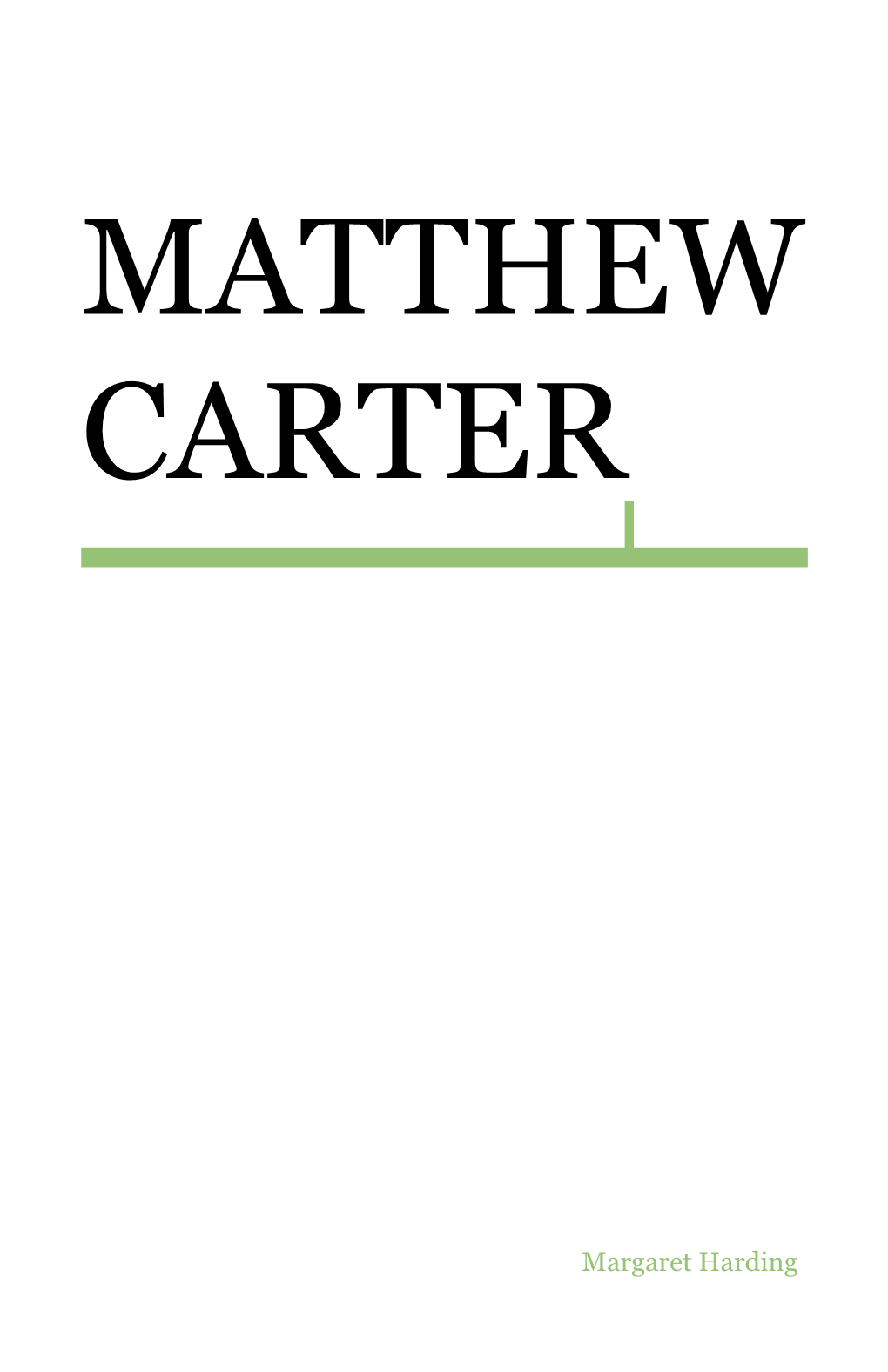 Matthew Carter