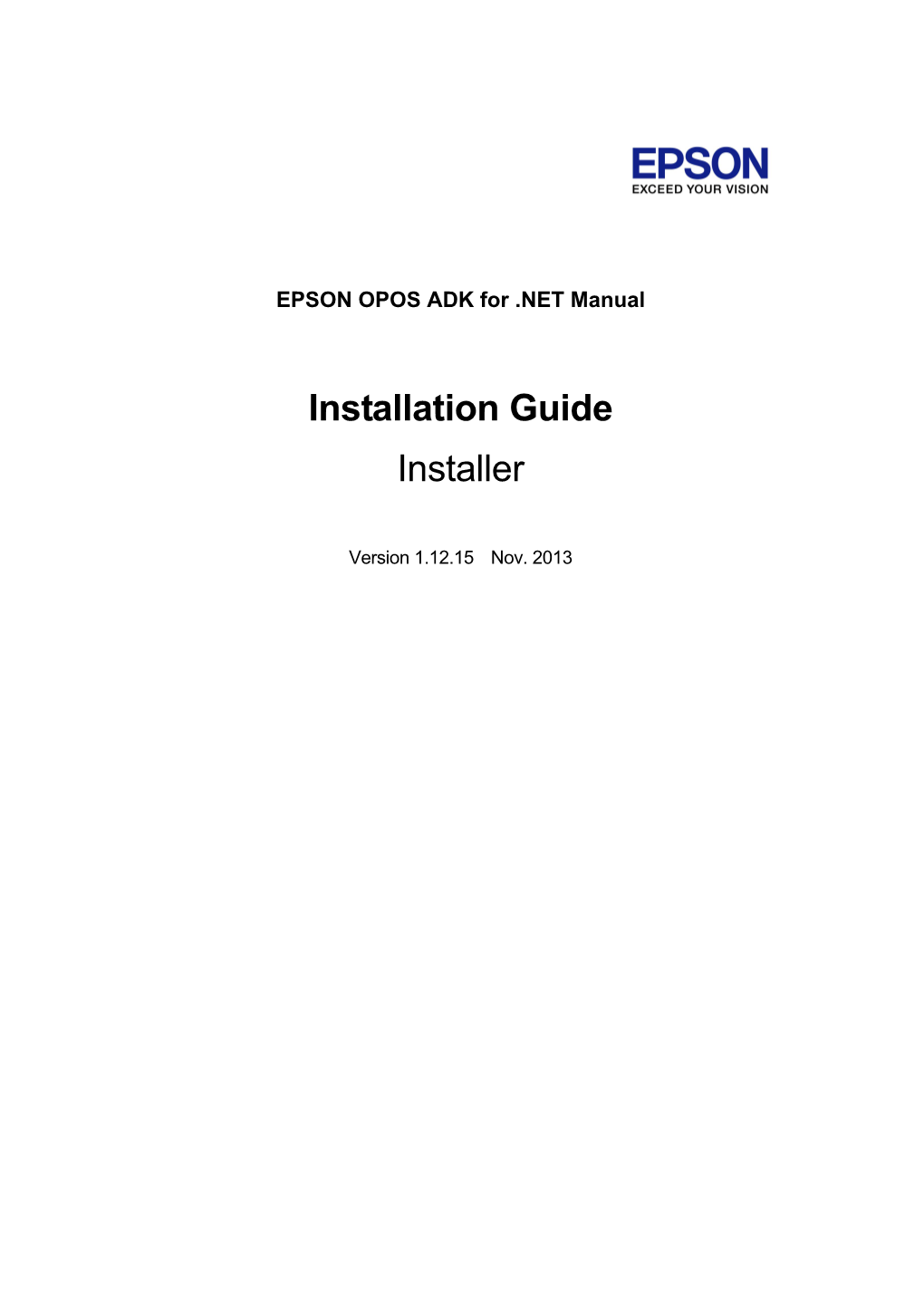 Installation Guide Installer