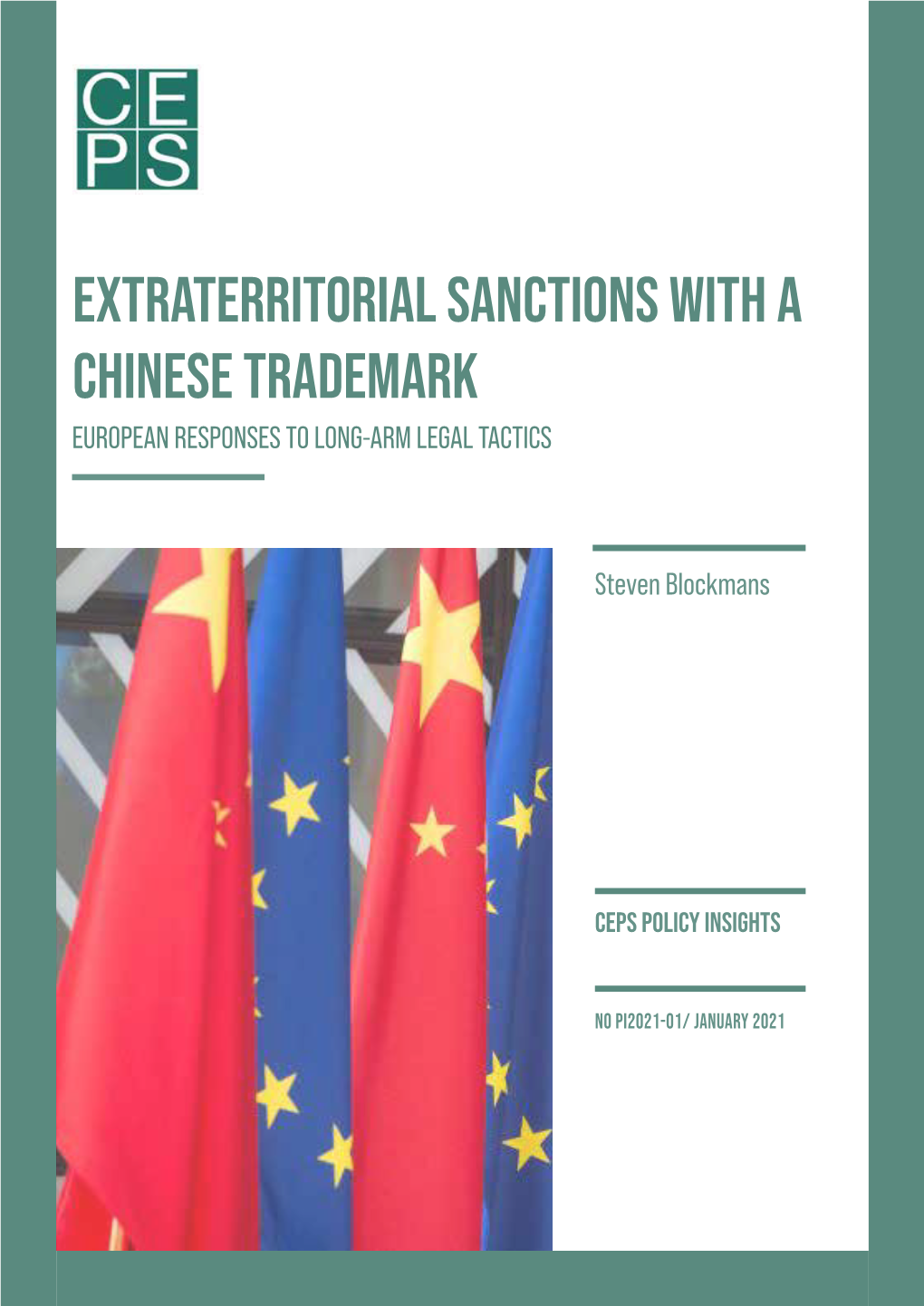 Extraterritorial Sanctions with a Chinese Trademark European Responses to Long-Arm Legal Tactics
