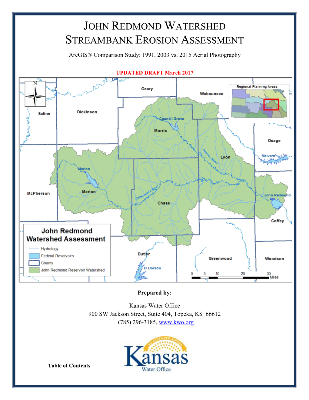 John Redmond Reservoir Watershed Streambank Erosion Assessment