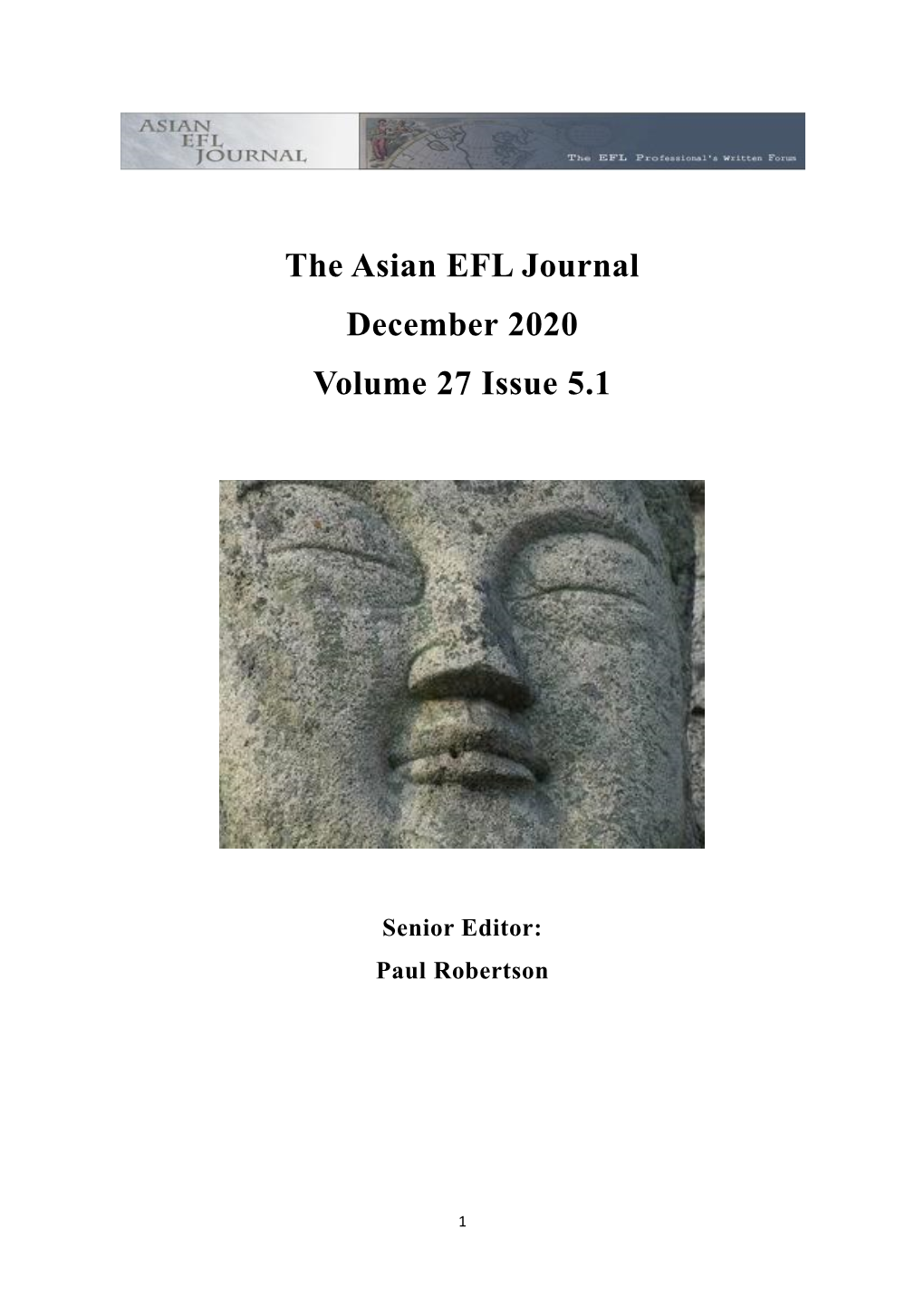 The Asian EFL Journal December 2020 Volume 27 Issue 5.1
