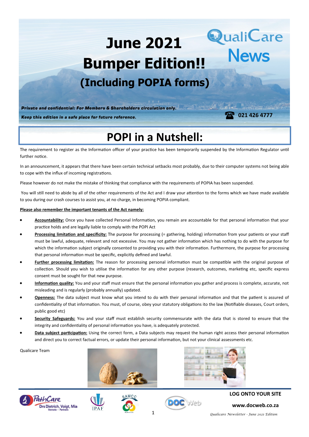 June 2021 Bumper Edition!! News (Including POPIA Forms)