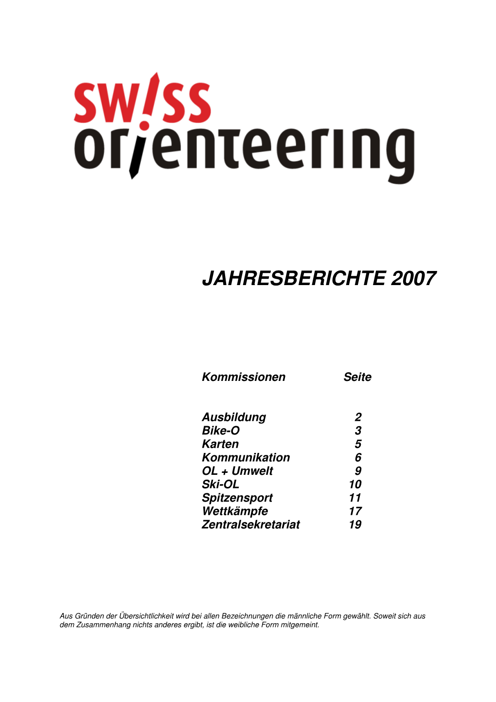 Jahresberichte 2007