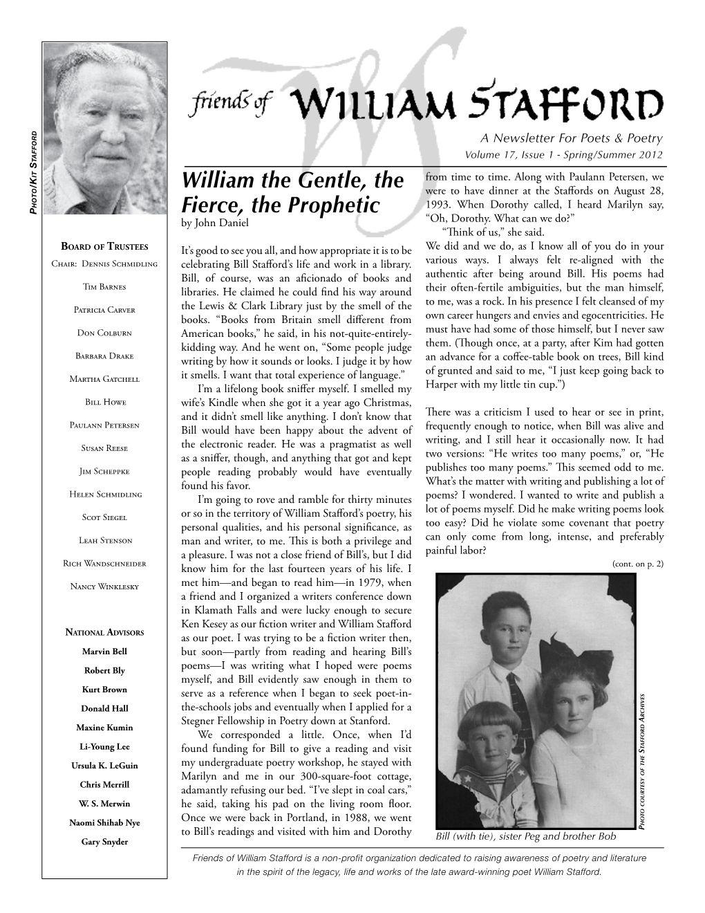 On the Spirit of William Stafford