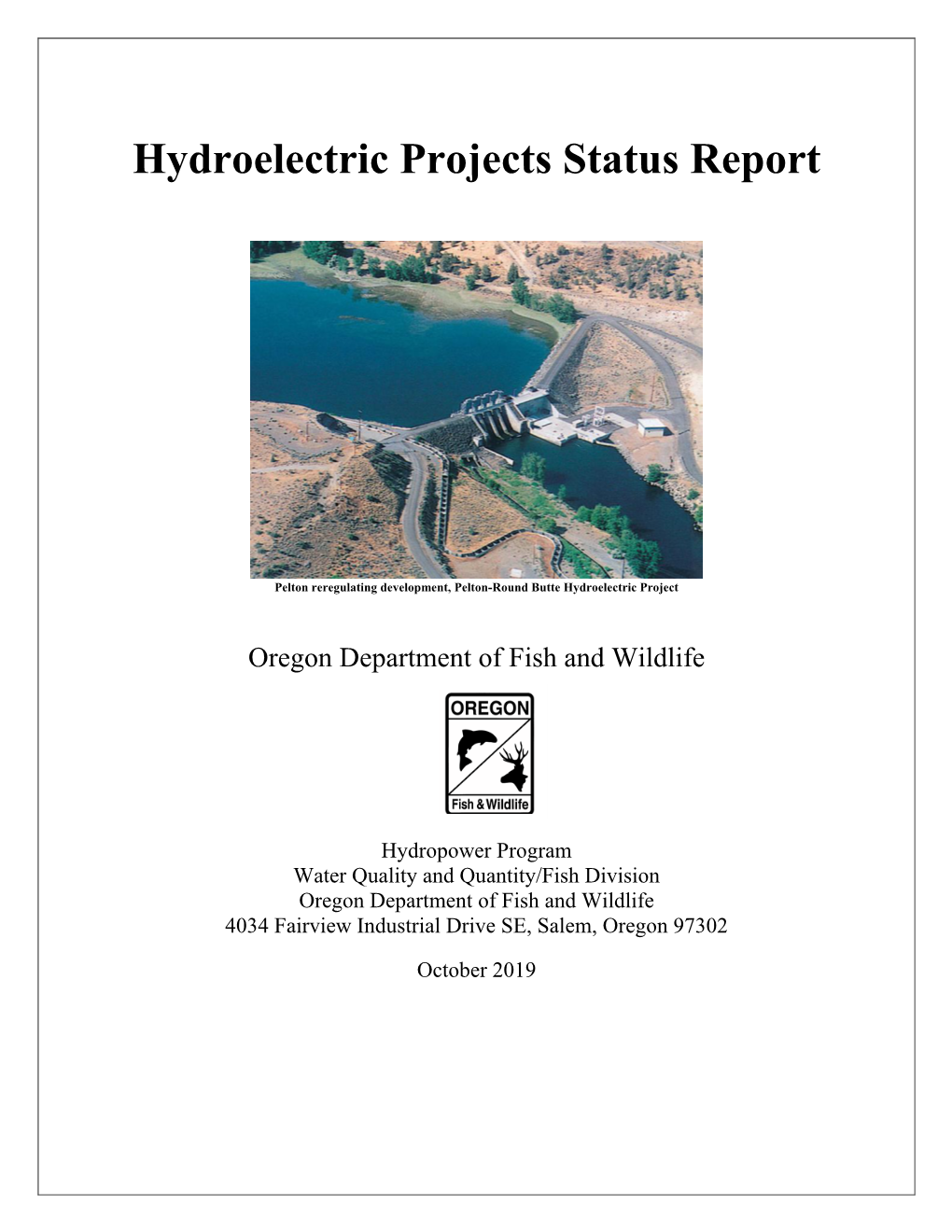 Hydroelectric Projects Status Report