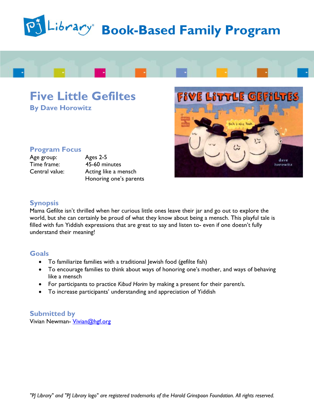 Five Little Gefiltes by Dave Horowitz