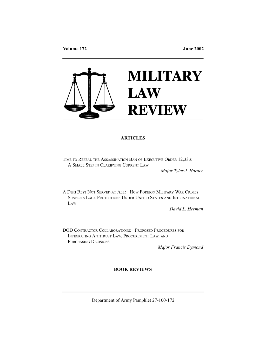 Military Law Review