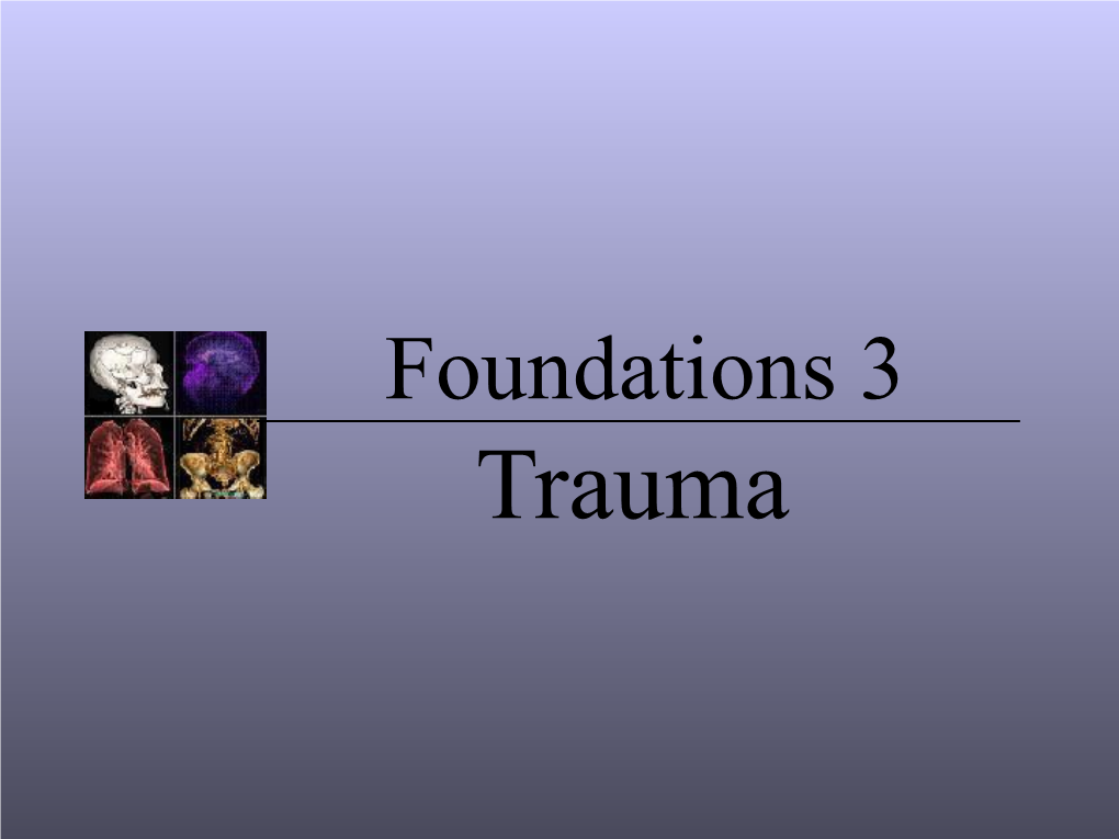 Abdominal Trauma