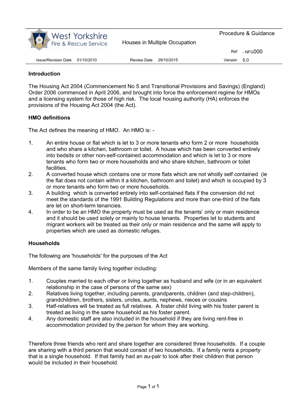 Houses in Multiple Occupation s1